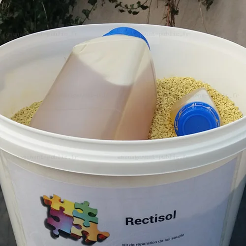 Kit de réparation pour reprise des sols amortissants des aires de jeux en epdm